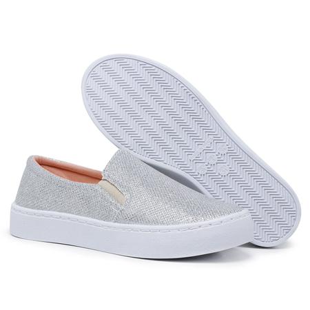 Imagem de Kit 2 Pares Tênis Casual Slip On Iate com Glitter Macio e Confortável Combina com tudo