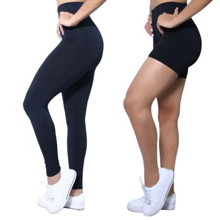 Kit 2 peças Calça e Short Heide Ribeiro Legging Basic Malhação Imagem de Kit 2 peças Calça e Short Heide Ribeiro Legging Basic Malhação