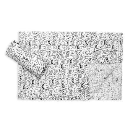 Kit 2 Peças Cueiro Vira Manta Toalha Fralda Bebê Hipoalergênico Bichinhos Branco e Preto - Casa Pedro Imagem de Kit 2 Peças Cueiro Vira Manta Toalha Fralda Bebê Hipoalergênico Bichinhos Branco e Preto