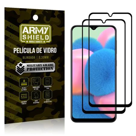 Imagem de Kit 2 Películas de Vidro Blindada 3D Full Cover Galaxy A30s - Armyshield