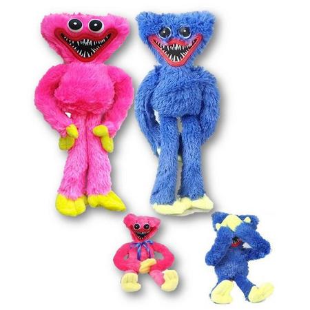 Kit 3 Bonecos Huggy Wuggy Playtime Poppy Pelúcia Kissy Missy