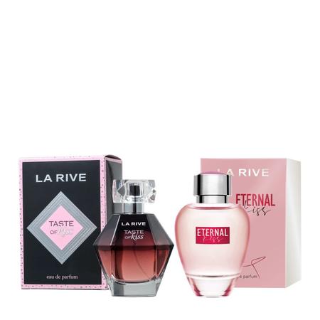 Kit 2 Perfumes La Rive Taste Of Kiss + Eternal Kiss Imagem de Kit 2 Perfumes La Rive Taste Of Kiss + Eternal Kiss