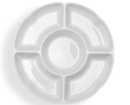 Imagem de Kit 2 petisqueira com 5 divisorias melamina branca