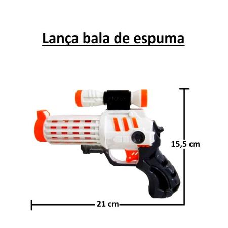 Arminha Tipo Nerf Pistola 6 Dardos Tiro Ao Alvo Brinquedos