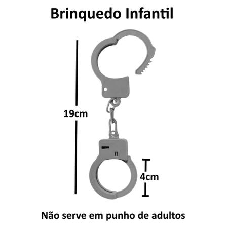 Kit Arminhas de Brinquedo Lança Dardos com Algemas Distintivo Tipo