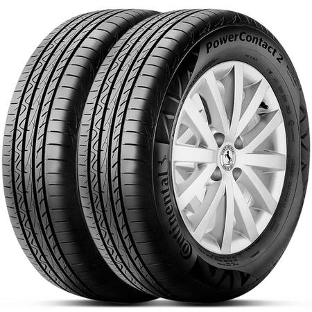 Imagem de Kit 2 Pneu Continental Aro 16 195/55r16 87H TL FR PowerContact 2