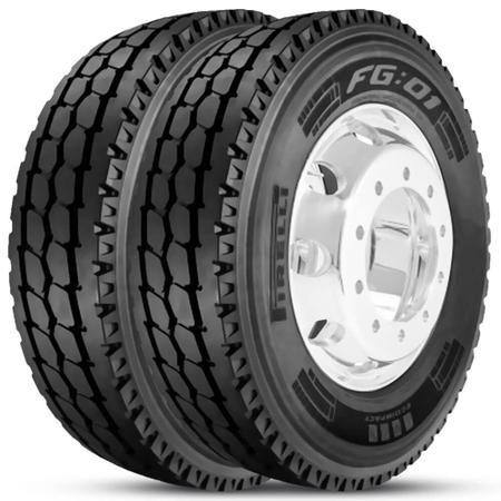 Imagem de Kit 2 Pneu Pirelli Aro 22.5 275/80r22.5 149/146L M+S Plus FG01