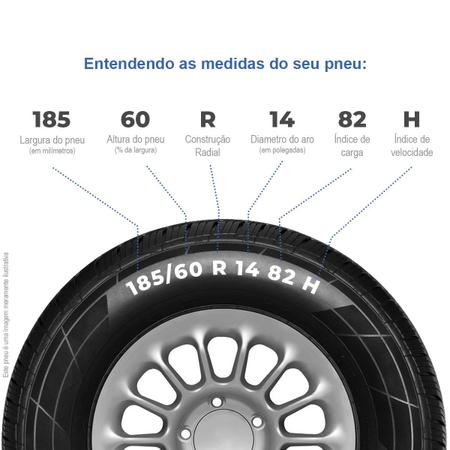 Imagem de Kit 2 Pneus Aro 14 185/60R14 82H Maximum DH03 Doublestar