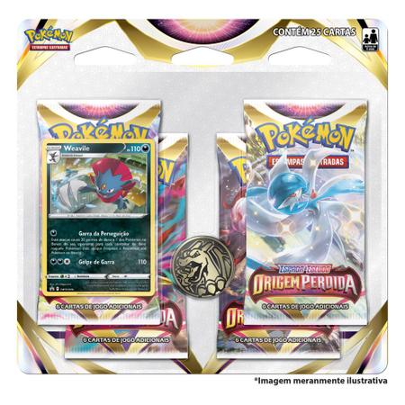 Pokémon Blister Quad EE11 Origem Perdida Regigigas Copag - Deck de Cartas -  Magazine Luiza