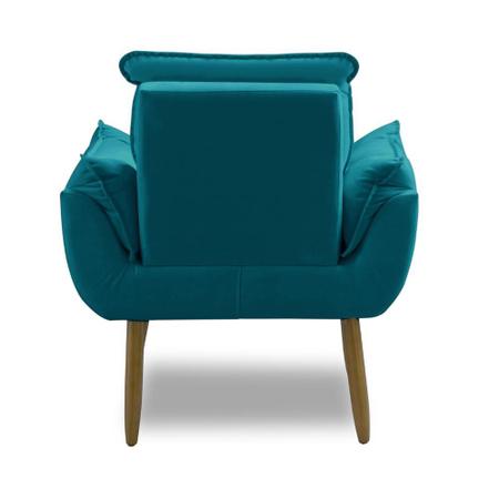 Imagem de Kit 2 Poltrona decorativa opala confortável para sala quarto recepção suede luxo porto arapongas