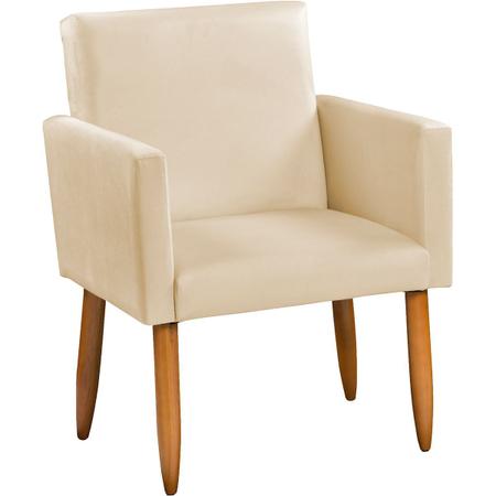Imagem de Kit 2 Poltronas Cadeira Decorativa Nina Para Sala De Espera Consultório Suede - Clique E Decore
