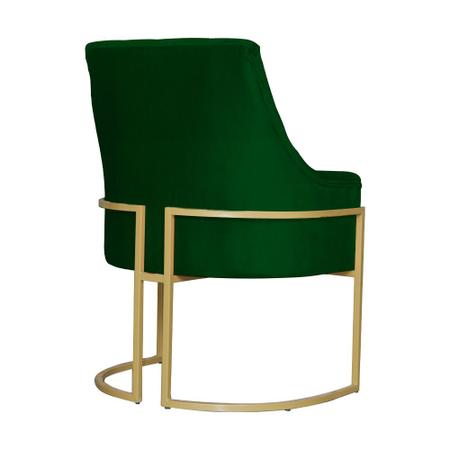 Kit 2 Poltronas Decorativa Vick Suede Verde Base Dourada Mz Decor - Mazzero Decor Imagem de Kit 2 Poltronas Decorativa Vick Suede Verde Base Dourada Mz Decor