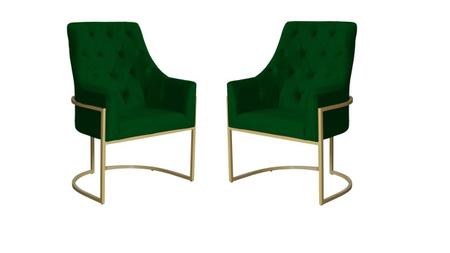 Kit 2 Poltronas Decorativa Vick Suede Verde Base Dourada Mz Decor - Mazzero Decor Imagem de Kit 2 Poltronas Decorativa Vick Suede Verde Base Dourada Mz Decor