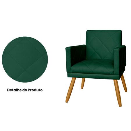 Imagem de Kit 2 Poltronas Decorativas Nina Mate Verde - Malta Decor