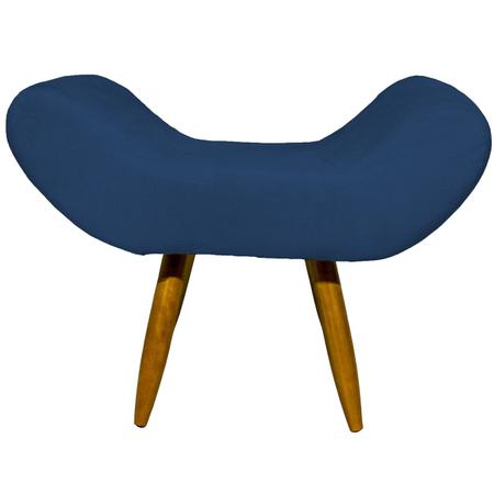 Imagem de Kit 2 Poltronas Decorativas Para Sala Emília + Puff Emília Suede Cores Pé Castanho - Clique E Decore