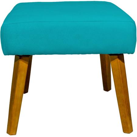 Imagem de Kit 2 Poltronas Decorativas Para Sala Hope + Puff Charme Suede Cores Pé Trapézio - Clique E Decore