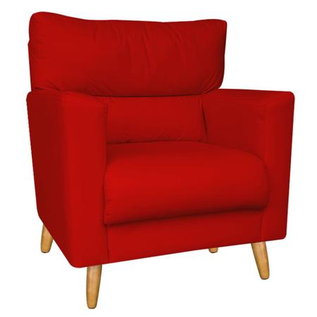 Imagem de Kit 2 Poltronas Luxuosa RLS85G Vermelha