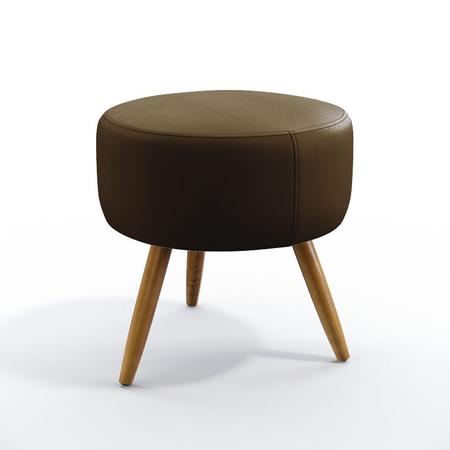 Kit 2 Poltronas Namoradeiras Decorativas Estofadas Beta e Puff Solar Sued Marrom Aradecor Imagem de Kit 2 Poltronas Namoradeiras Decorativas Estofadas Beta e Puff Solar Sued Marrom Aradecor
