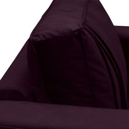 Imagem de Kit 2 Poltronas Riviera Decorativa em Veludo Roxo Star Confort