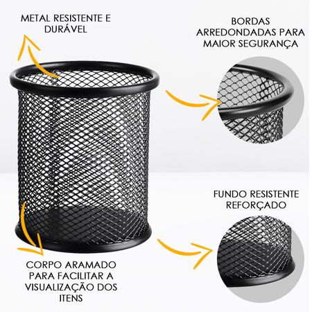 MAGICLULU Porta Canetas Porta Batom Organizador De Giz De Cera  Armazenamento De Marcadores Organizador De Caneta De Mesa Copo De Pincel  Delineador Lápis Filho Mármore Gis De Cera