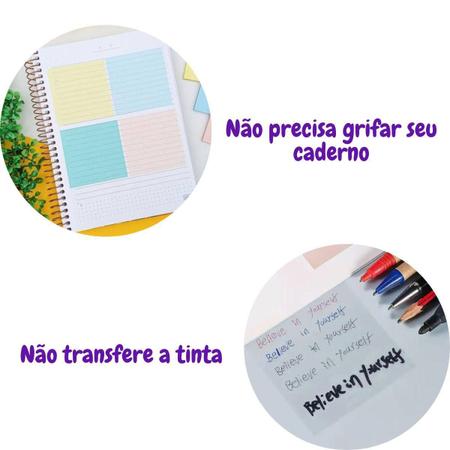 Imagem de Kit 2 Post It Transparente Adesivo À Prova D'Água - ul