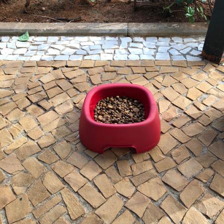 Imagem de Kit 2 pote ração água petisco comedouro bebedoro cachorro vasilha de comida para cão gato pet grande