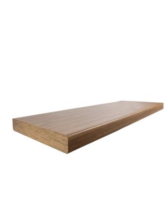 Imagem de Kit 2 Prateleiras 100% MDF cor FREIJÓ SOFISTICADO 30x10x1,5cm + Suporte de instalação