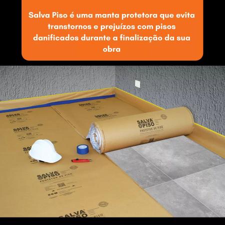 Imagem de Kit 2 Protetor Piso Reforma 1x25m Construção Plástico Bolha