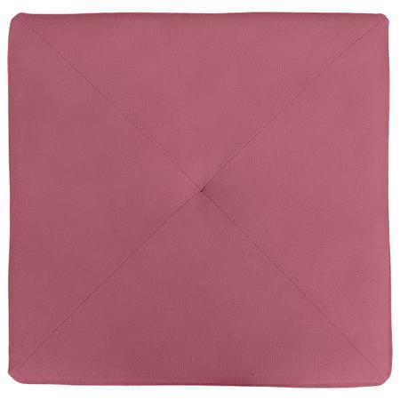 Imagem de Kit 2 Puff Retangular Elo para Sala e Quarto Suede Rose - LH Decor