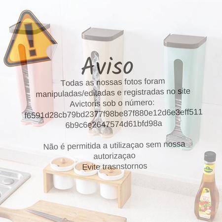 Imagem de Kit 2 Puxa Saco Cozinha Sacola Supermercado Armazenamento