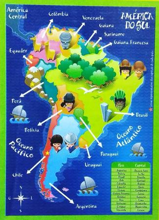 Quebra-Cabeça Gigante Mapa do Brasil e Estados Unidos Tóia - 12179 - Quebra  Cabeça - Magazine Luiza