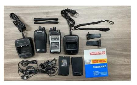 Imagem de Kit 2 Radio Comunicador Baofeng 777s Vhf/uhf 16 Canais Profissional Com Fone