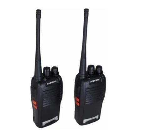 Imagem de Kit 2 Radio Comunicador Baofeng 777s Vhf/uhf 16 Canais Profissional Com Fone