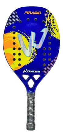 Imagem de Kit 2 Raquetes Beach Tennis Full Carbon 3K Camewin Top Shark