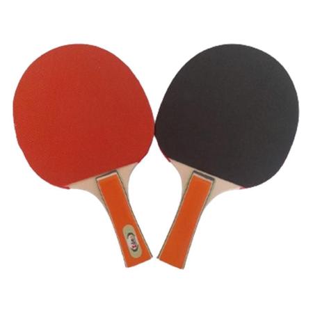 Imagem de Kit 2 Raquetes De Ping Pong Tênis De Mesa E 3 Bolinhas