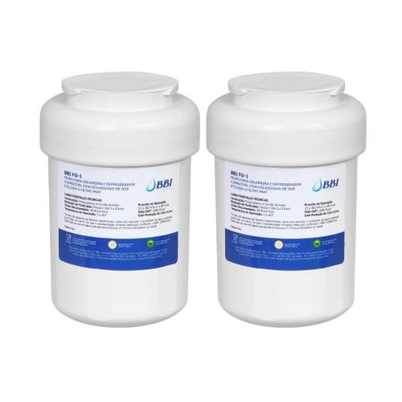 Imagem de Kit 2 Refil Filtro BBI FG-1 para Geladeira Refrigerador GE MWF