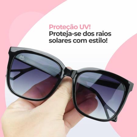 Imagem de Kit 2 Relogio Feminino Preto Quartzo + Relógio Digital Prova D'água + Óculos Escuro Sol Mirror