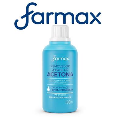 Imagem de Kit 2 Removedor De Esmalte Acetona Hidratante 100ml - Farmax