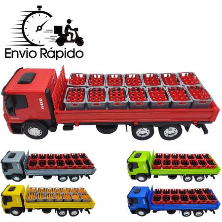 Caminhão de Brinquedo vermelho- IVECO Tector Dropside- ref 341 - USUAL -  Caminhões, Motos e Ônibus de Brinquedo - Magazine Luiza