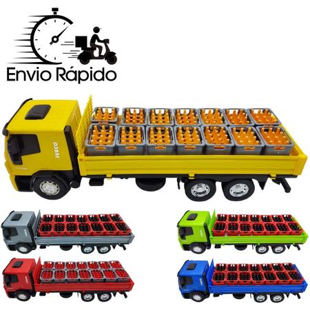 Caminhão de Brinquedo azul - IVECO Tector Dropside-ref 341 - USUAL -  Caminhões, Motos e Ônibus de Brinquedo - Magazine Luiza