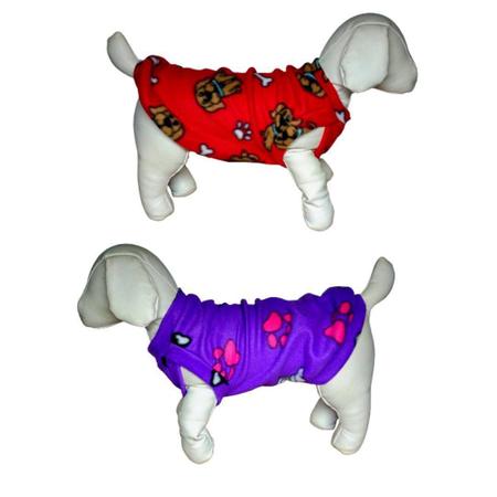 Imagem de Kit 2 Roupas Para Cachorro Lilás/Vermelho Suéter Inverno EGG