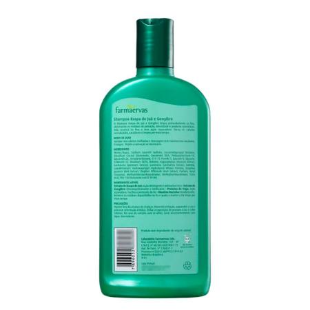 Imagem de Kit 2 Shampoo Antirresíduos 320ml Juá e Gengibre Farmaervas