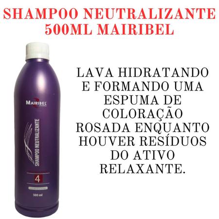 Imagem de Kit 2 Shampoo Neutralizante Relaxamento Capilar Mairibel
