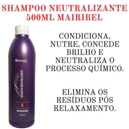 Imagem de Kit 2 Shampoo Neutralizante Relaxamento Capilar Mairibel
