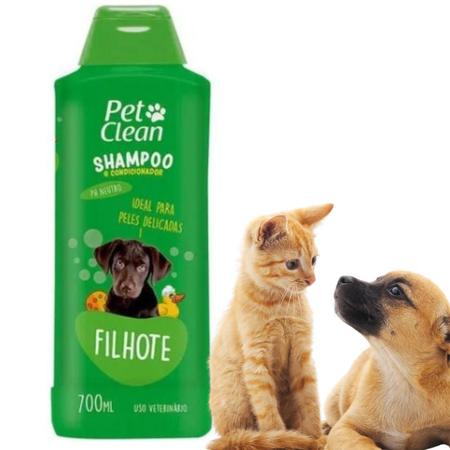 Imagem de Kit 2 Shampoo Pet Clean PetClean Filhote Cachorro Gato