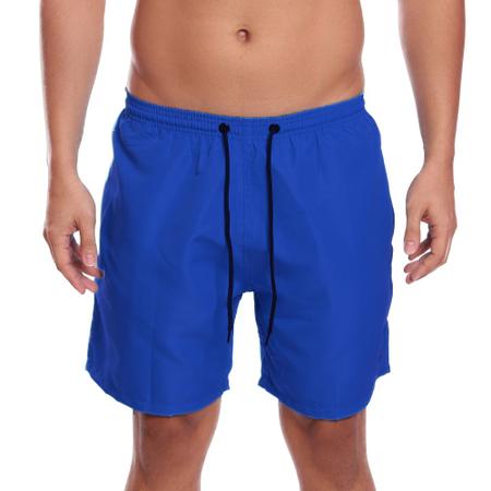 Imagem de Kit 2 Shorts Masculino Básico Liso Bermuda Praia Mauricinho Tactel