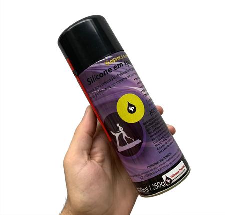 Imagem de Kit 2 Silicones Spray 400ml Profissional Para Lubrificar Esteira Elétrica Paulista