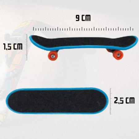 Kit 2 Skate De Dedo C/ Lixa Fingerboard Criança + Acessórios