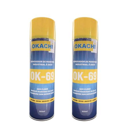 Imagem de Kit 2 Spray Removedor Tira Manchas Facil Okachi Ok-69