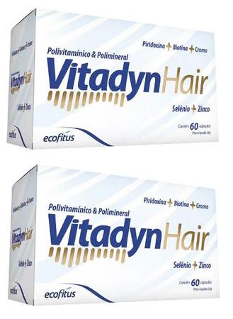 Imagem de Kit 2 Suplemento Vitadyn Hair com 60Cps - Ecofitus